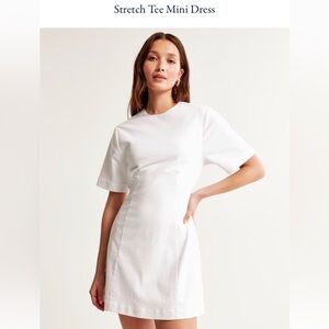 Abercrombie Stretch Tee Mini Dress - White
